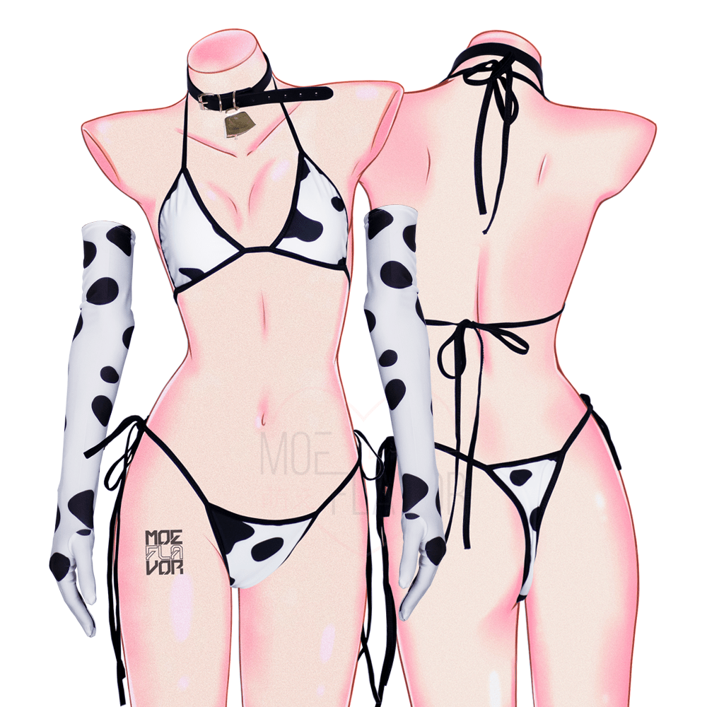 Cow Bikini - MOEFLAVOR - Waifu Inspired Fashion and Lingerie Store