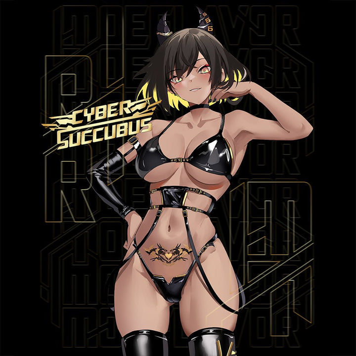 Cyber Succubus T-Shirt - MOEFLAVOR - Waifu Inspired Fashion and Lingerie Store