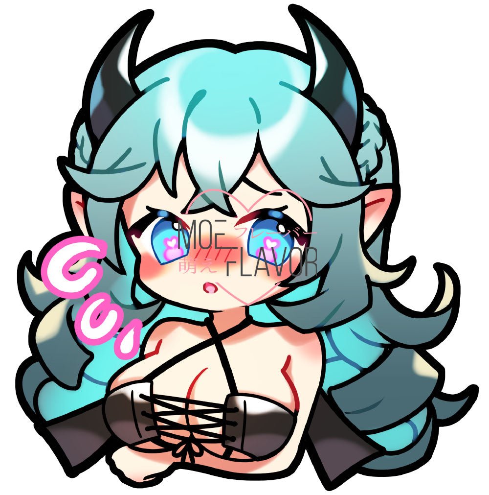 Chibi Hell Rider Sticker - MOEFLAVOR - Waifu Inspired Fashion and Lingerie Store