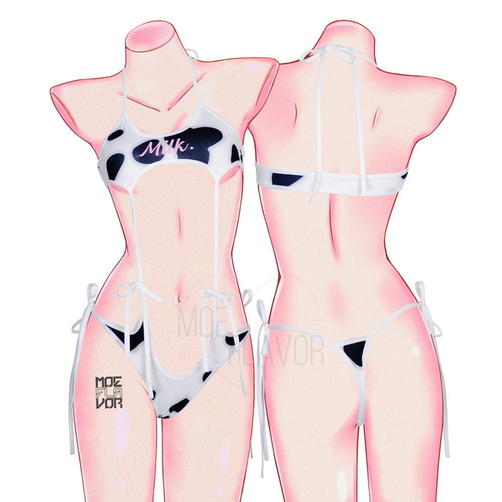 Drippin in Milk Swimsuit - MOEFLAVOR - Waifu Inspired Fashion and Lingerie Store