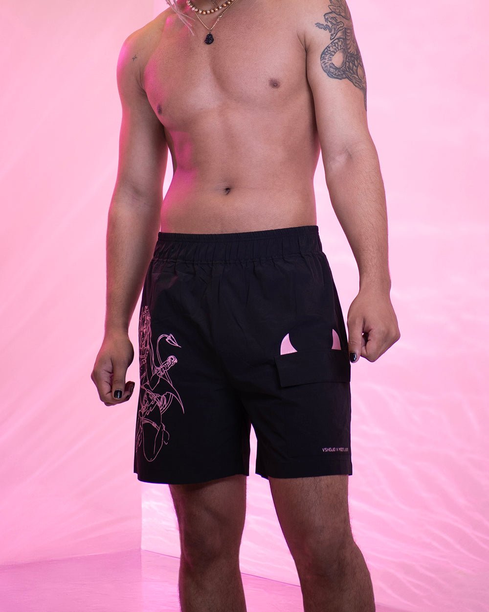 Ironmouse Anime Swim Trunks - MOEFLAVOR - Waifu Inspired Fashion and Lingerie Store