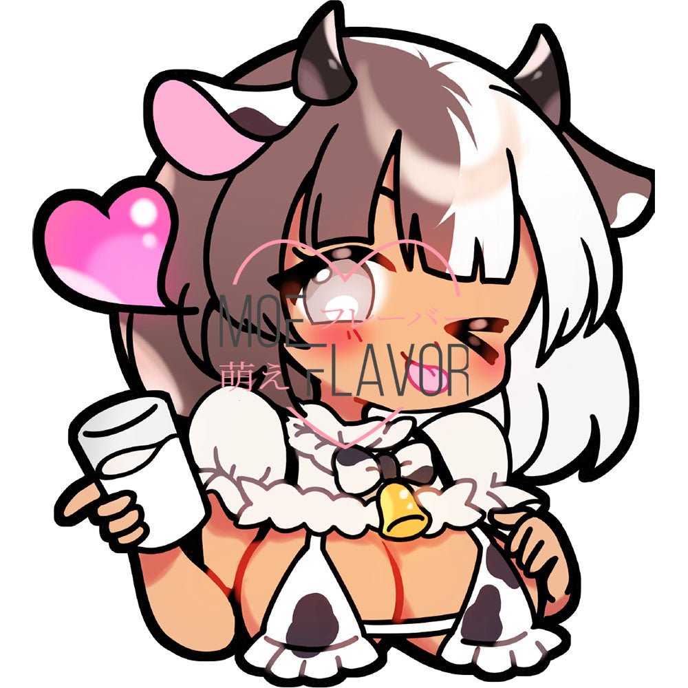 Chibi Cream Maid Sticker - MOEFLAVOR - Waifu Inspired Fashion and Lingerie Store