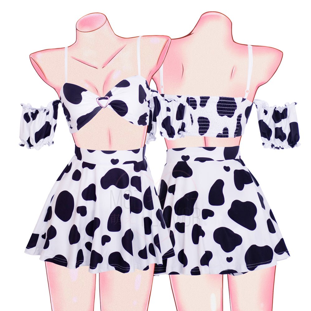 Soft Spring Cow Set - MOEFLAVOR - Waifu Inspired Fashion and Lingerie Store