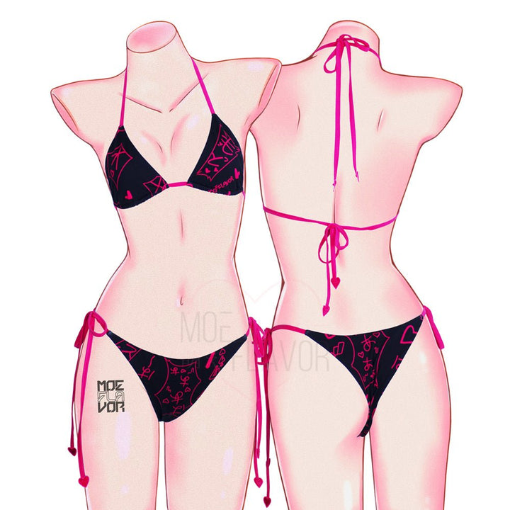 Manga Noises Bikini - MOEFLAVOR - Waifu Inspired Fashion and Lingerie Store