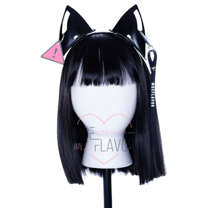 DANGER Cyber Cat Headband - MOEFLAVOR - Waifu Inspired Fashion and Lingerie Store