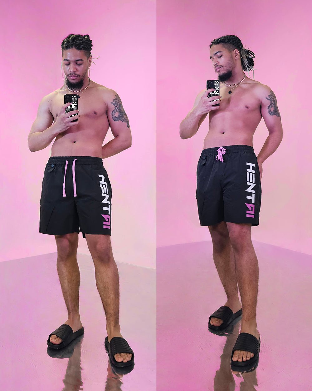 Projekt Melody Hentai Swim Trunks - MOEFLAVOR - Waifu Inspired Fashion and Lingerie Store