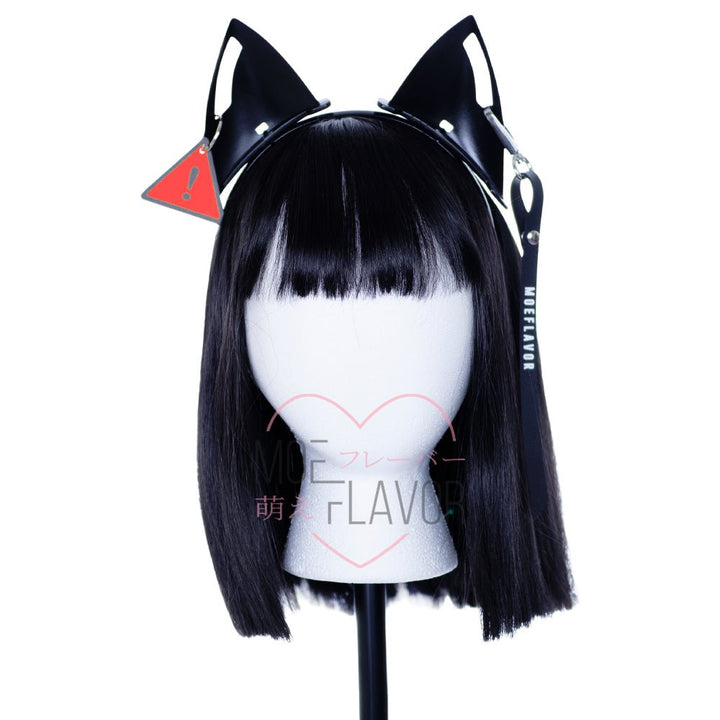 DANGER Cyber Cat Headband - MOEFLAVOR - Waifu Inspired Fashion and Lingerie Store