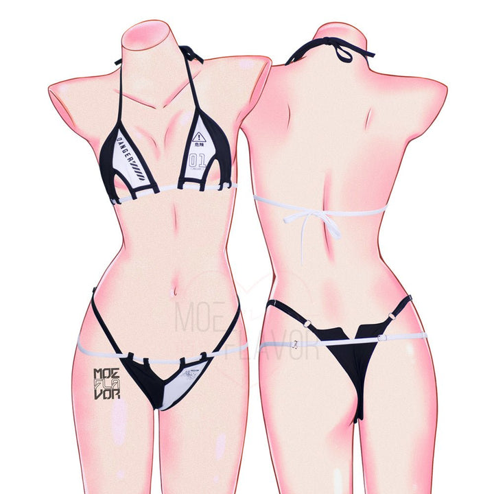 Swimsuit Danger Gamer Bunny Bikini - MOEFLAVOR - Waifu Inspired Fashion and Lingerie Store