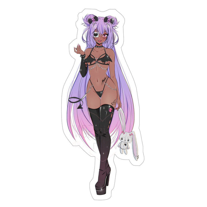 Soft Brat Pastel Succubus Sticker - MOEFLAVOR - Waifu Inspired Fashion and Lingerie Store