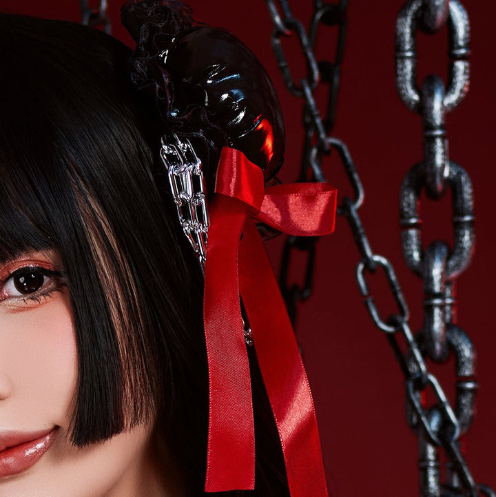 Stealth Double Vinyl Hair Bun Covers - MOEFLAVOR - Waifu Inspired Fashion and Lingerie Store