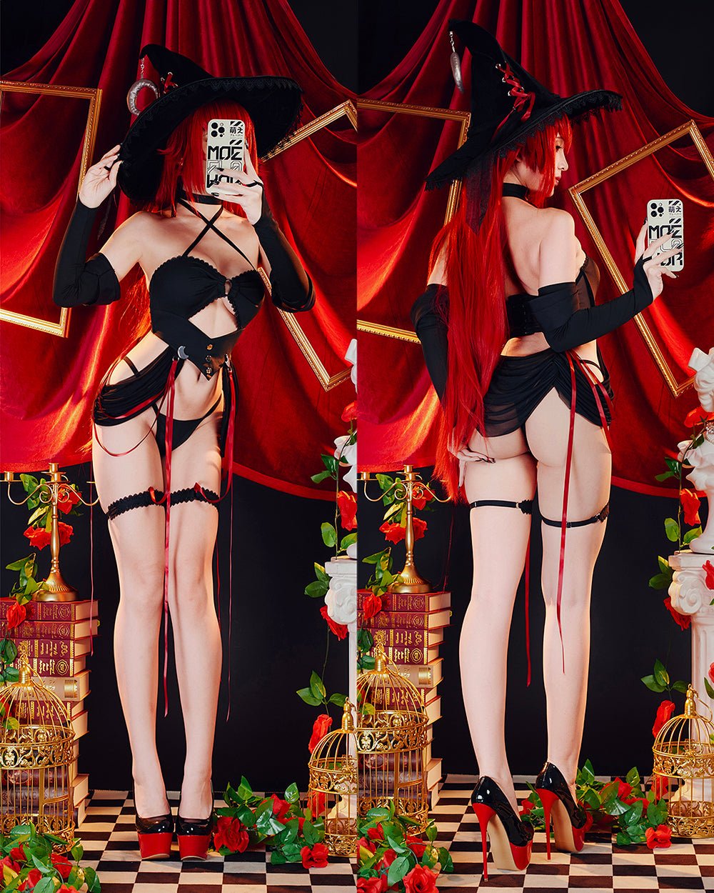 Moonlit Ritual Witch Lingerie - MOEFLAVOR - Waifu Inspired Fashion and Lingerie Store