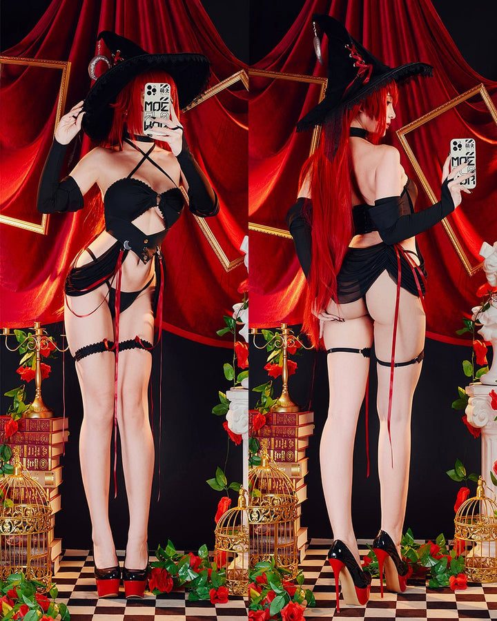 Moonlit Ritual Witch Lingerie - MOEFLAVOR - Waifu Inspired Fashion and Lingerie Store