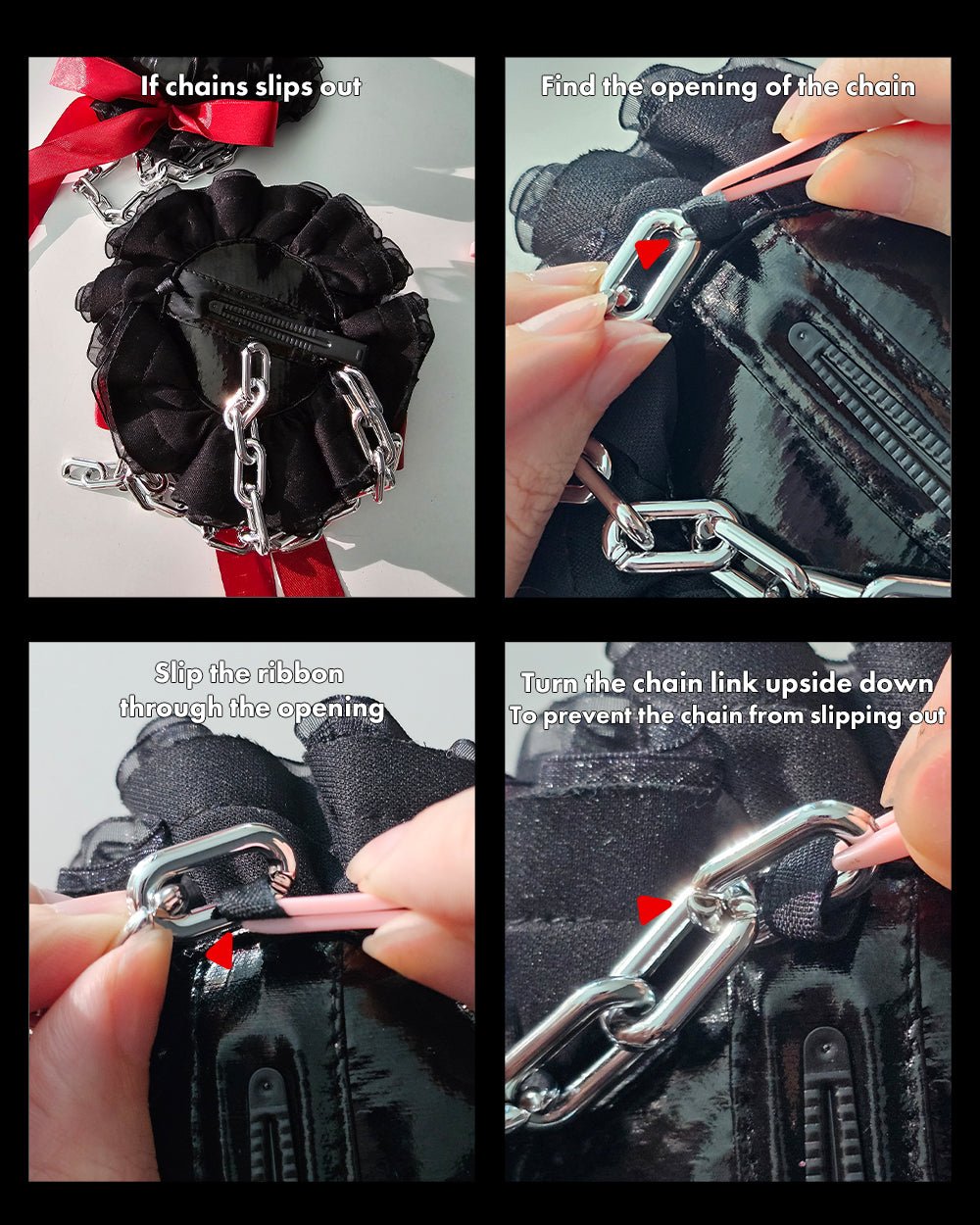 Stealth Double Vinyl Hair Bun Covers - MOEFLAVOR - Waifu Inspired Fashion and Lingerie Store