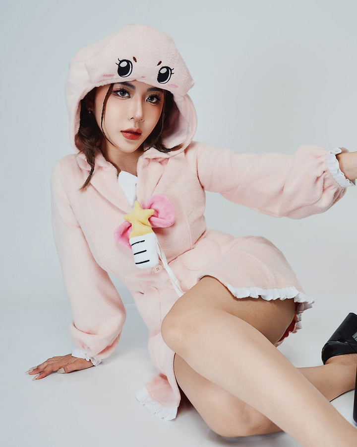 Chiitan Sweater Dress Hoodie - Kawaii Cosplay Plush MOEFLAVOR - MOEFLAVOR - Waifu Inspired Fashion and Lingerie Store