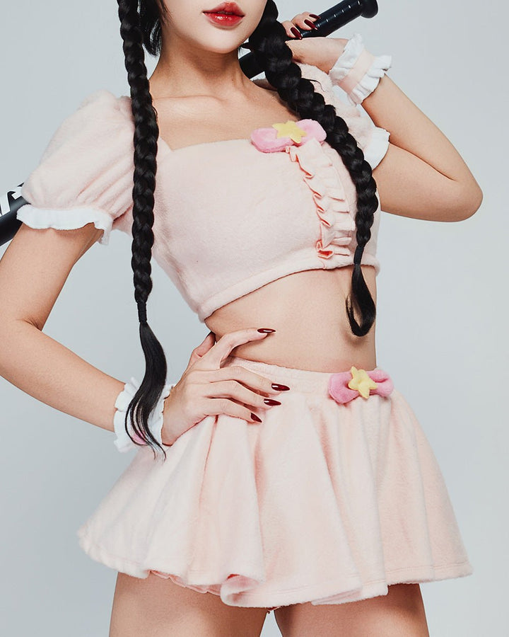 Chiitan Ruffle Outfit - Kawaii Plush Cosplay MOEFLAVOR - MOEFLAVOR - Waifu Inspired Fashion and Lingerie Store