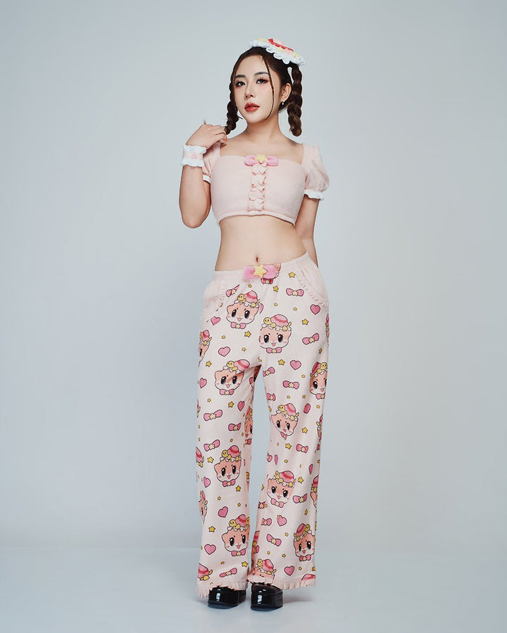 Chiitan Plush Pajama Pants - Kawaii Plush Cosplay MOEFLAVOR - MOEFLAVOR - Waifu Inspired Fashion and Lingerie Store