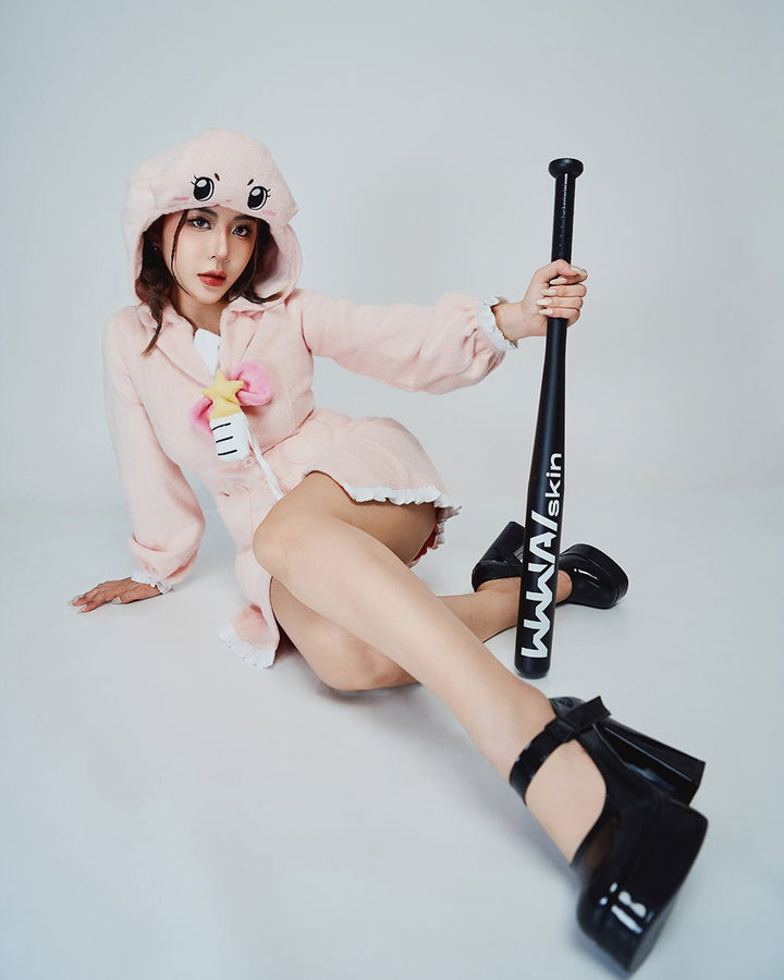 Chiitan Sweater Dress Hoodie - Kawaii Cosplay Plush MOEFLAVOR - MOEFLAVOR - Waifu Inspired Fashion and Lingerie Store