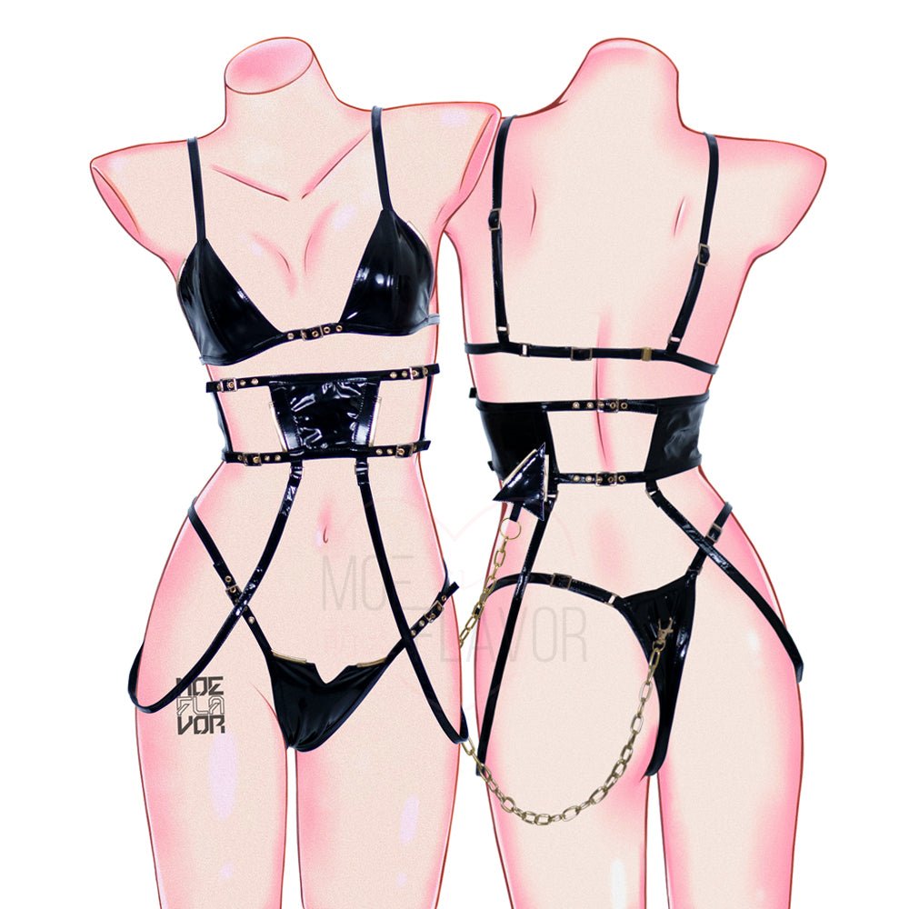 Cyber Succubus Lingerie - MOEFLAVOR - Waifu Inspired Fashion and Lingerie Store