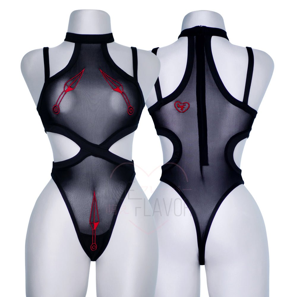 Slice Mesh Bodysuit - MOEFLAVOR - Waifu Inspired Fashion and Lingerie Store