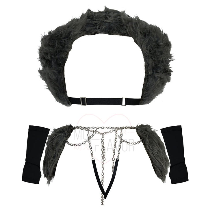 Loona Helluva Boss Wolf Accessory Set Costume - MOEFLAVOR - Waifu Inspired Fashion and Lingerie Store