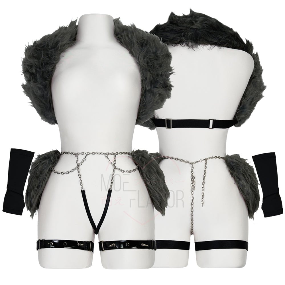 Loona Helluva Boss Wolf Accessory Set Costume - MOEFLAVOR - Waifu Inspired Fashion and Lingerie Store