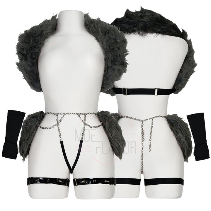Loona Helluva Boss Wolf Accessory Set Costume - MOEFLAVOR - Waifu Inspired Fashion and Lingerie Store