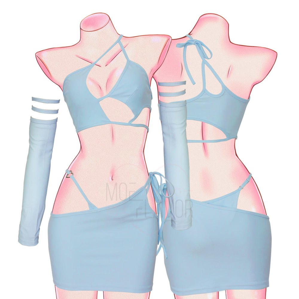 Pastel Succubus All Out Set - MOEFLAVOR - Waifu Inspired Fashion and Lingerie Store