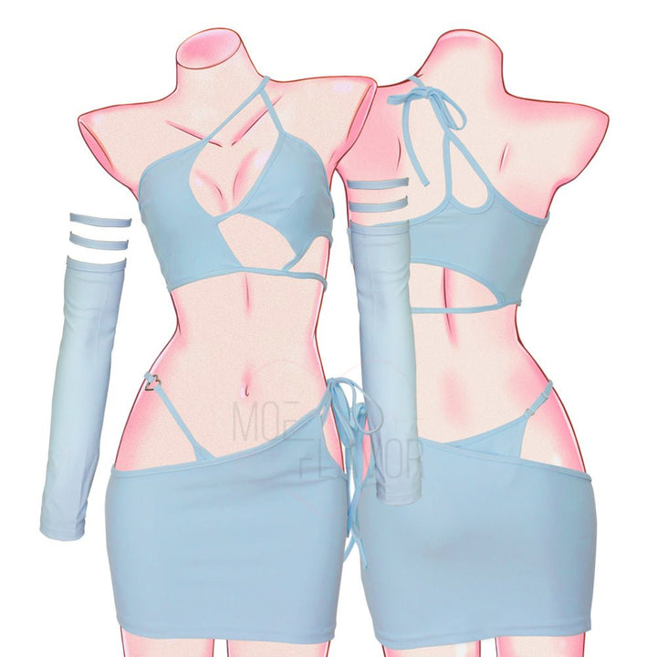 Pastel Succubus All Out Set - MOEFLAVOR - Waifu Inspired Fashion and Lingerie Store