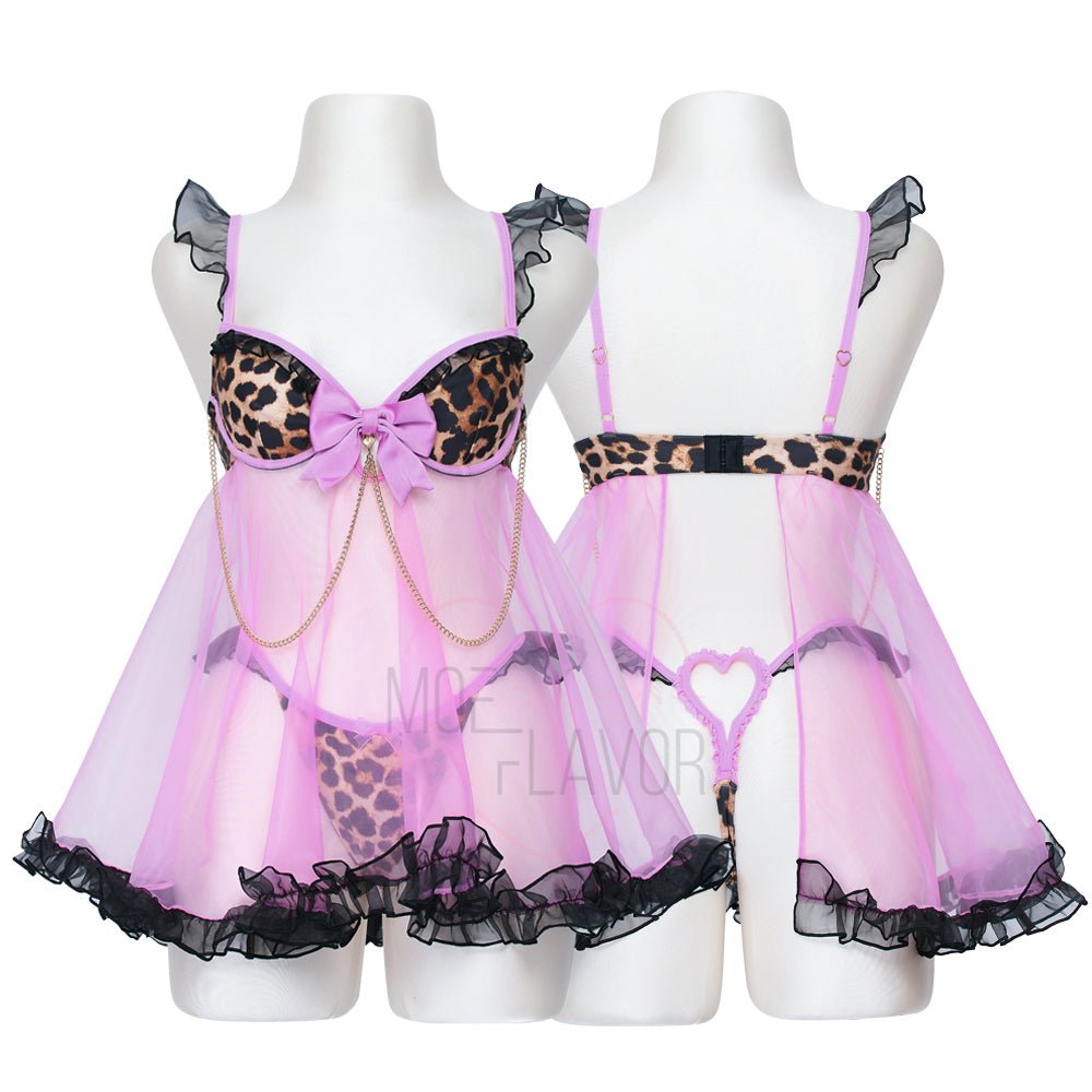 Gyaru Babydoll Lingerie Set - Sexy & Playful Anime Inspired Costume MOEFLAVOR - Japanese-Inspired Lingerie & Anime Cosplay Fantasywear Gyaru Babydoll Lingerie Set - Sexy & Playful Anime Inspired Costume MOEFLAVOR - Japanese-Inspired Lingerie & Anime Cosplay Fantasywear
