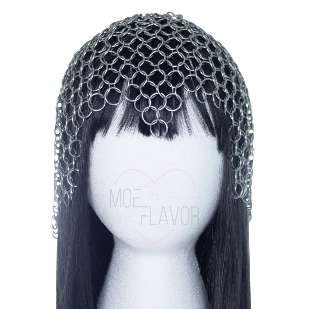 Pre - Order Iron Maiden Steel Chainmail Headpiece - MOEFLAVOR - Waifu Inspired Fashion and Lingerie Store