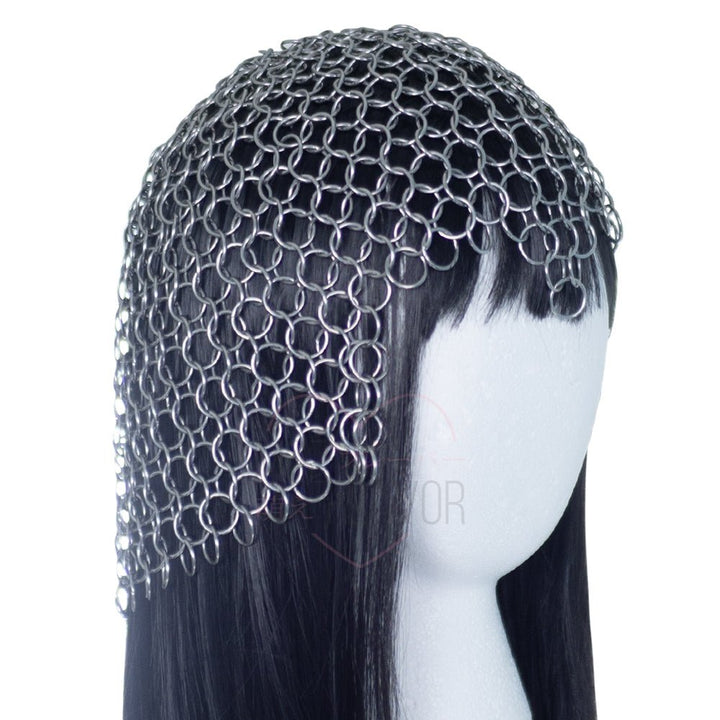 Pre - Order Iron Maiden Steel Chainmail Headpiece - MOEFLAVOR - Waifu Inspired Fashion and Lingerie Store