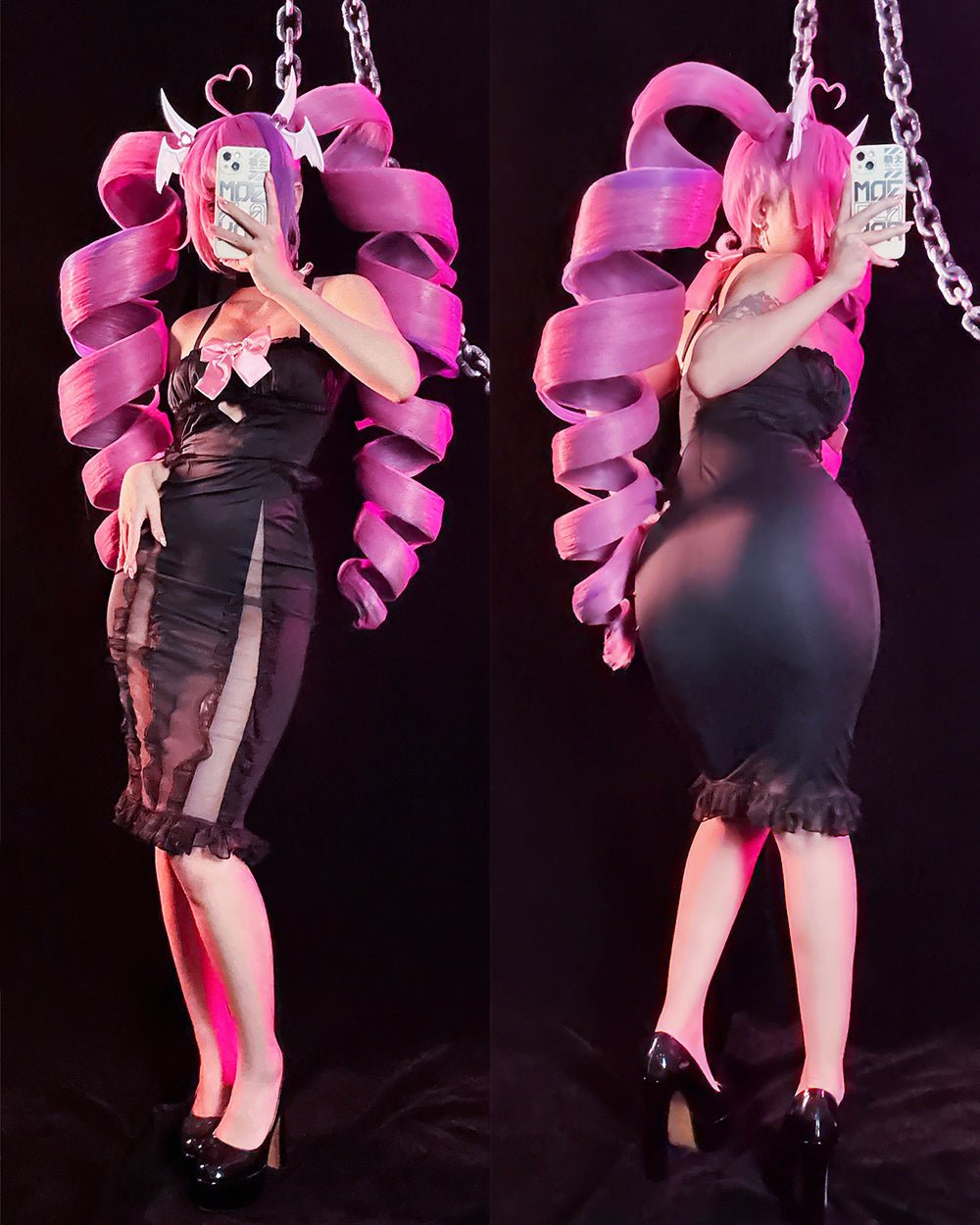 Shadow Mistress Dress - Ironmouse - MOEFLAVOR - Waifu Inspired Fashion and Lingerie Store
