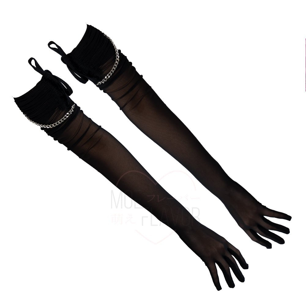 Sheer Devil Medic Gloves - MOEFLAVOR - Waifu Inspired Fashion and Lingerie Store