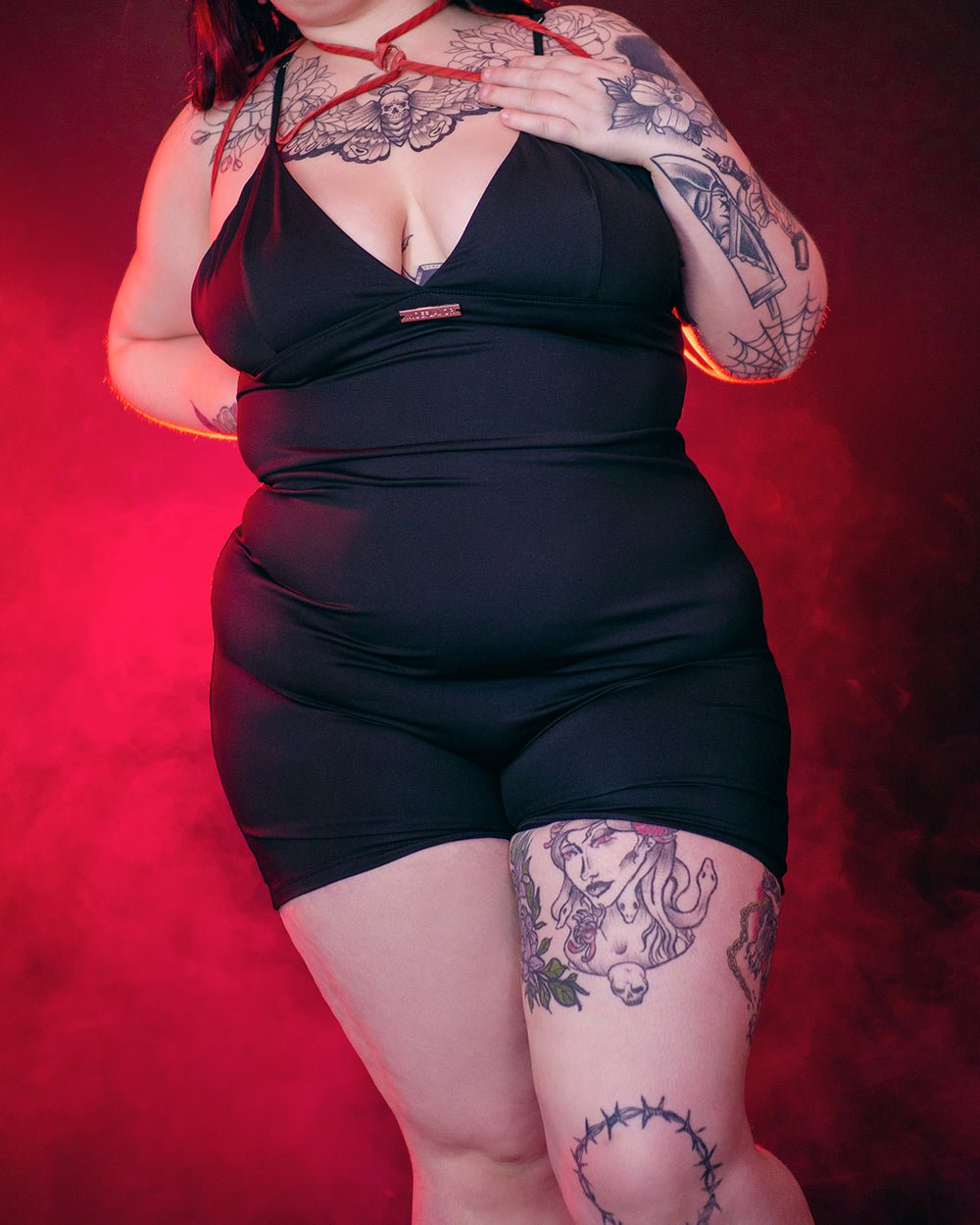 Kill Shibari Spiked Bodysuit - MOEFLAVOR - Waifu Inspired Fashion and Lingerie Store