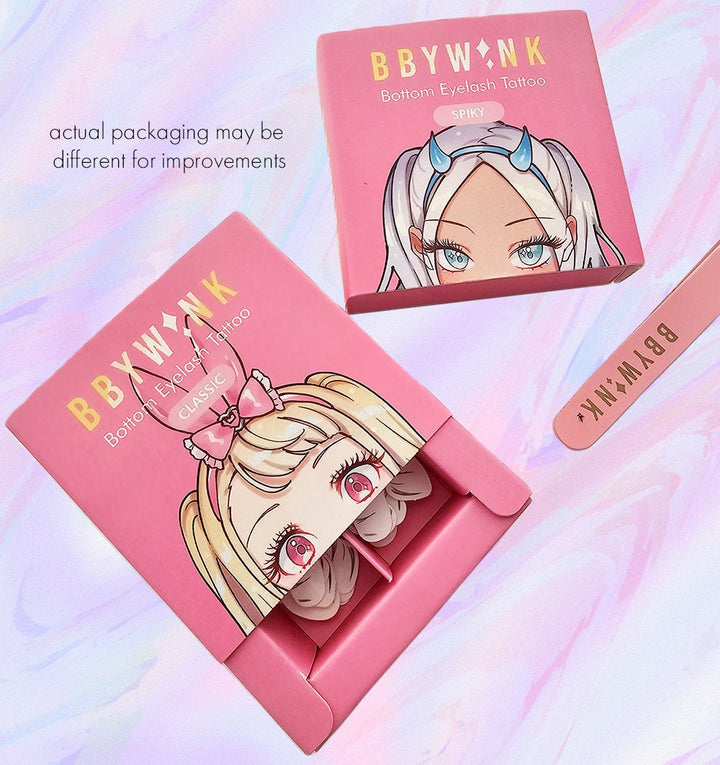 BBYWINK Bottom Eyelash Tattoo - MOEFLAVOR - Waifu Inspired Fashion and Lingerie Store