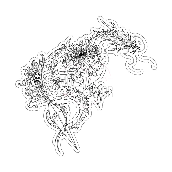 Stealth Dragon Tattoo - MOEFLAVOR - Waifu Inspired Fashion and Lingerie Store