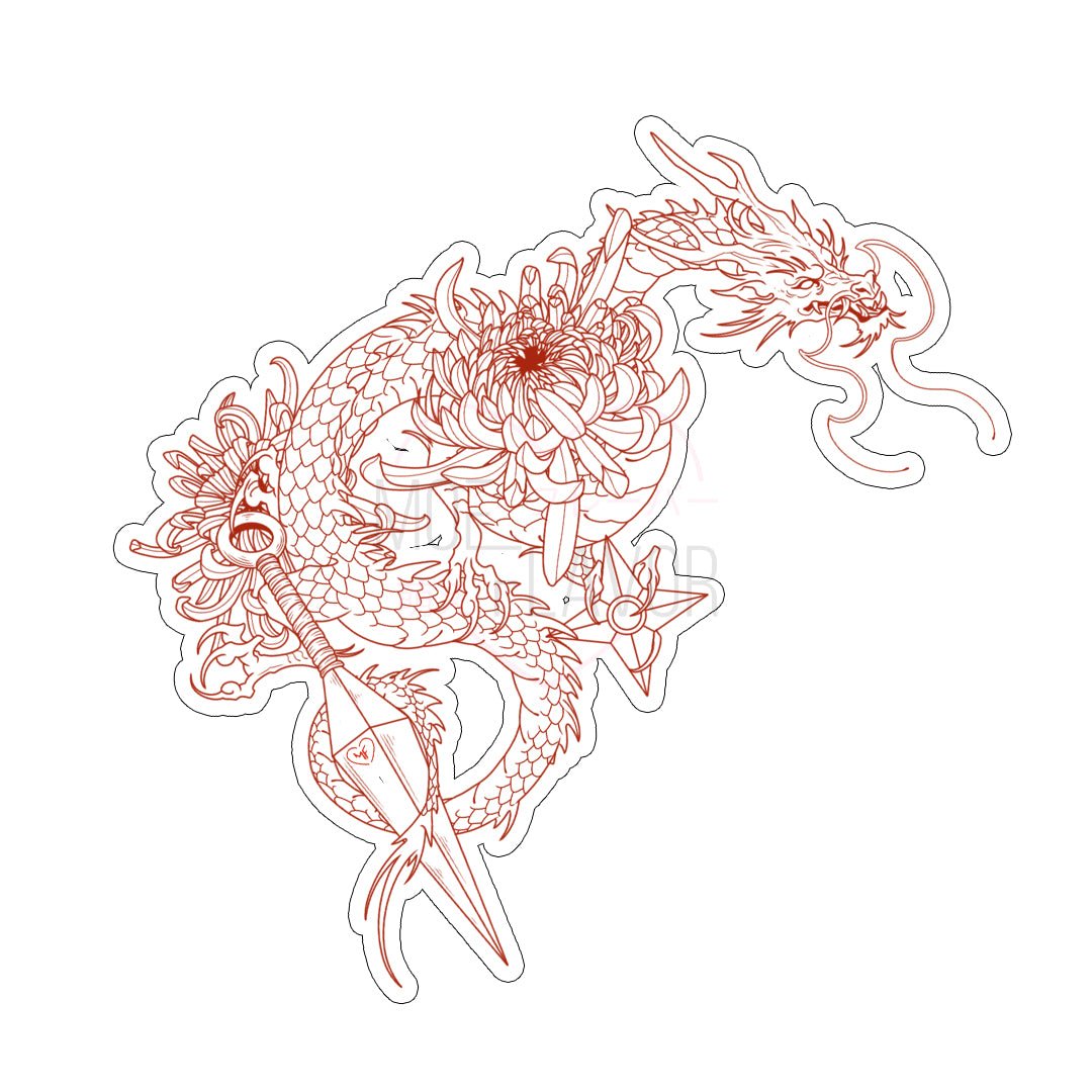 Stealth Dragon Tattoo - MOEFLAVOR - Waifu Inspired Fashion and Lingerie Store
