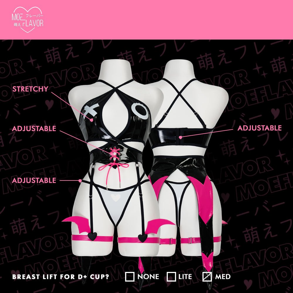 Succubus Verosika Helluva Boss Lingerie - MOEFLAVOR - Waifu Inspired Fashion and Lingerie Store