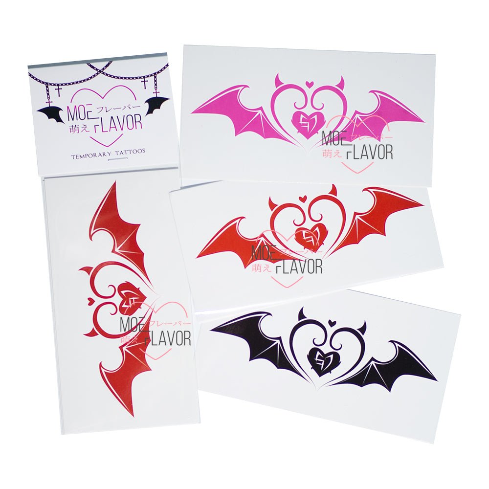 Succubus Love Temporary Tattoos - MOEFLAVOR - Waifu Inspired Fashion and Lingerie Store