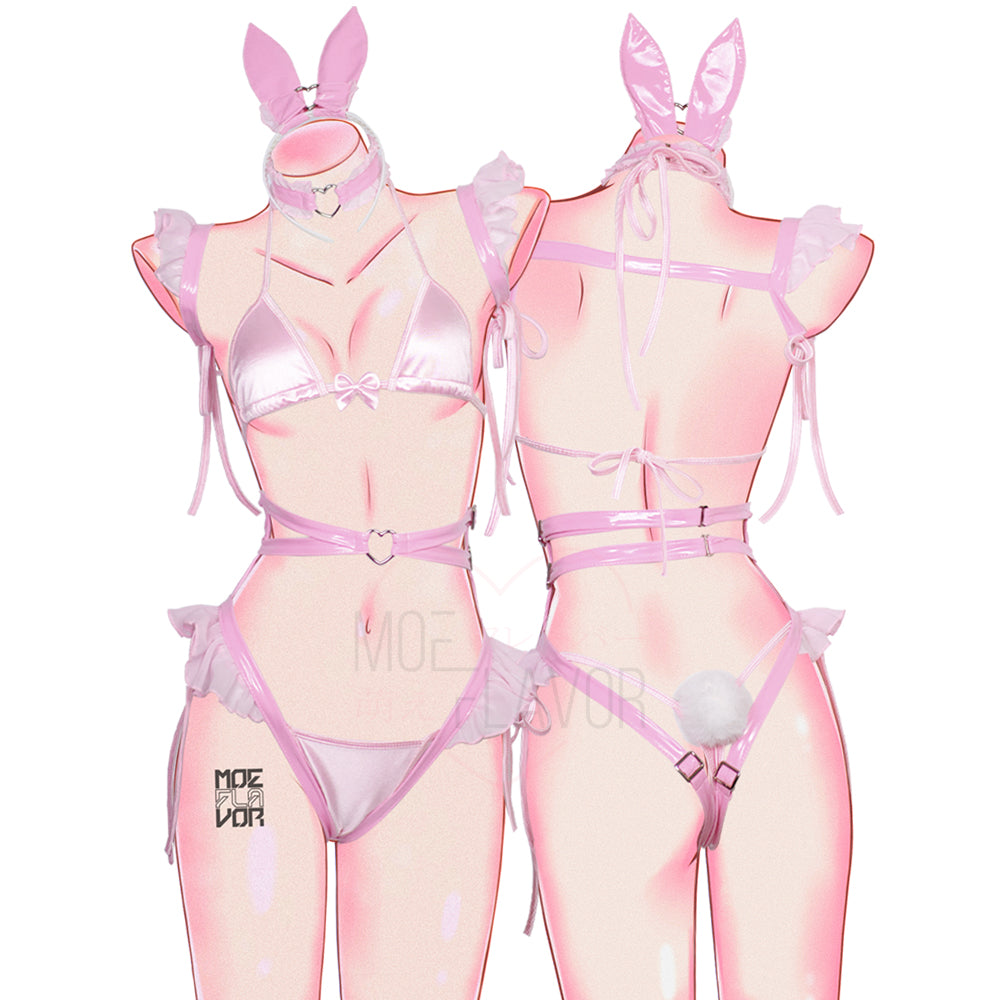 Anime Kawaii Valentine Bunny Cosplay Lingerie MOEFLAVOR