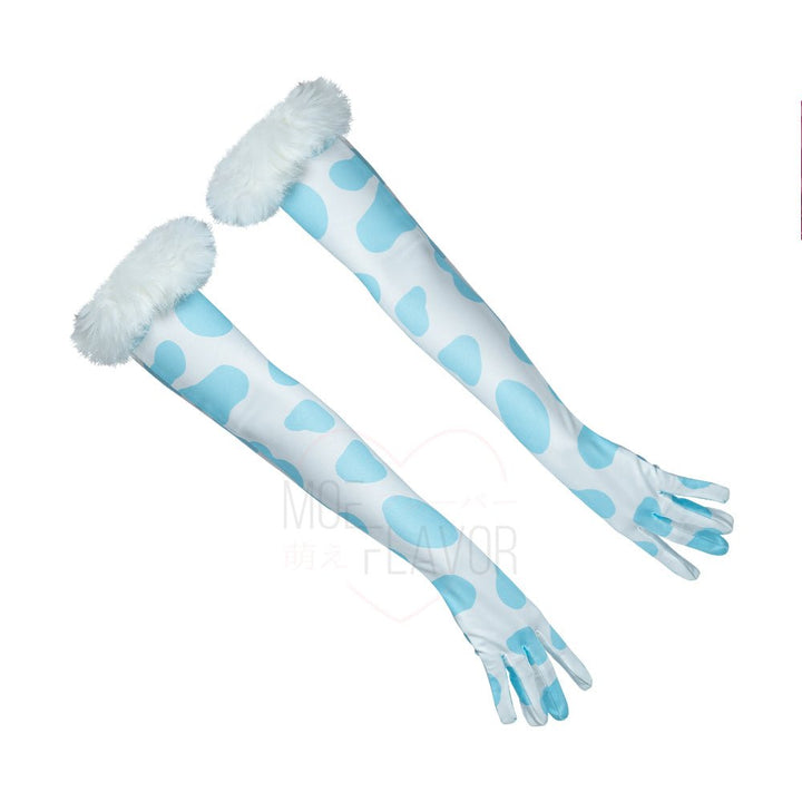 Winter Plush Cow Gloves - MOEFLAVOR - Waifu Inspired Fashion and Lingerie Store