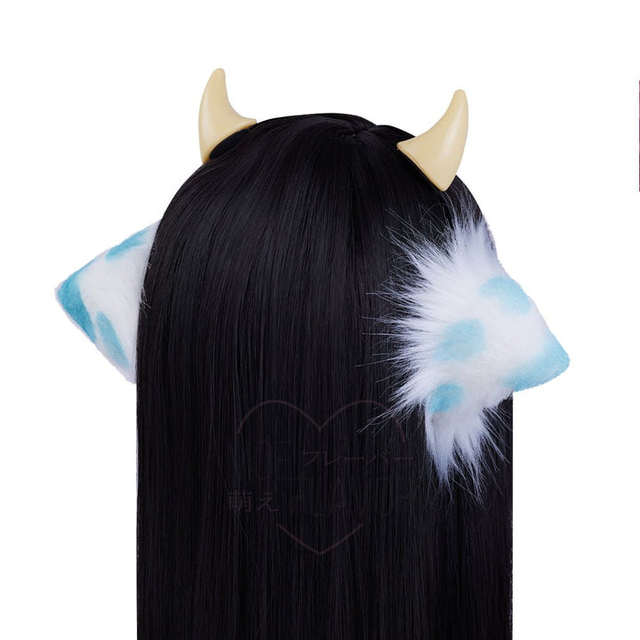 Winter Plush Cow Ears Headband - MOEFLAVOR - Waifu Inspired Fashion and Lingerie Store