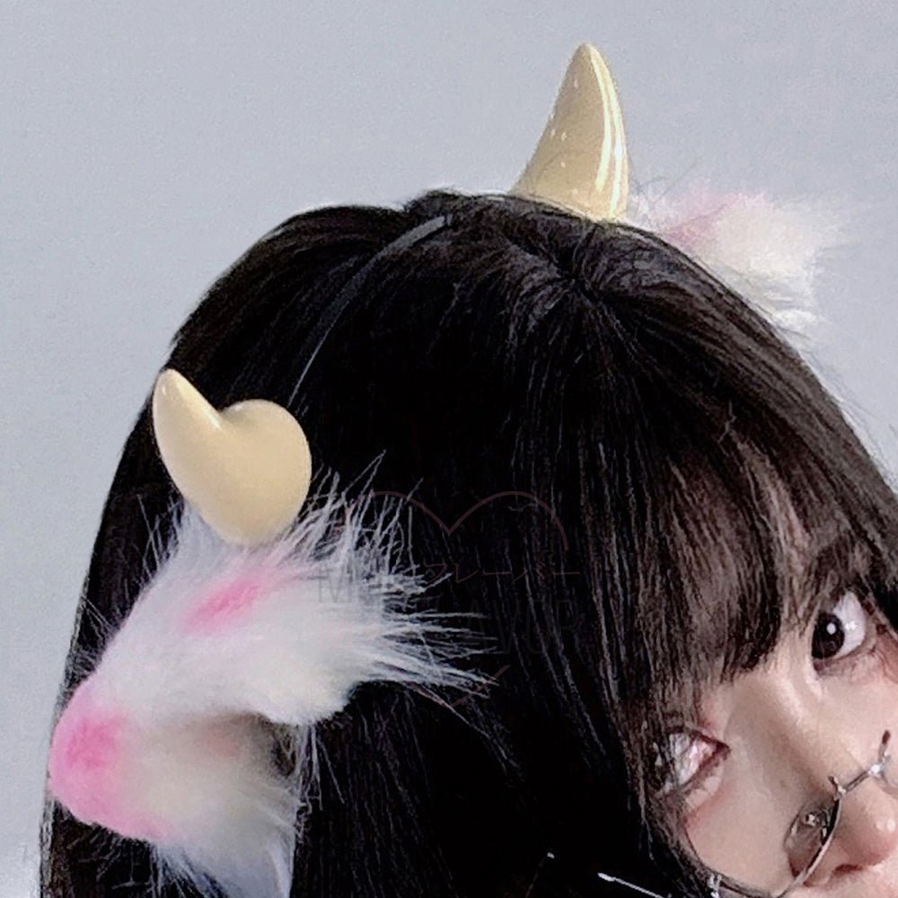 Cow Ears Headband - MOEFLAVOR - Waifu Inspired Fashion and Lingerie Store