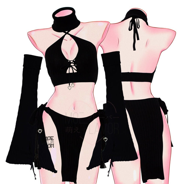 Black Winter Fox - MOEFLAVOR - Waifu Inspired Fashion and Lingerie Store