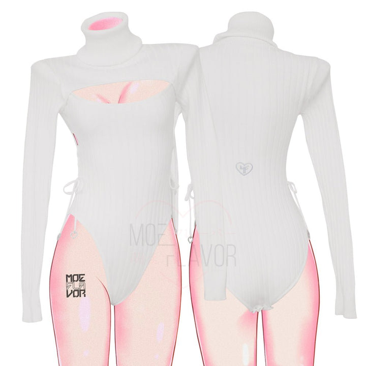 Winter Fox Sweater Bodysuit - MOEFLAVOR - Waifu Inspired Fashion and Lingerie Store