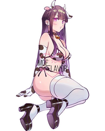 Cow Event Stickers - MOEFLAVOR - Waifu Inspired Fashion and Lingerie Store