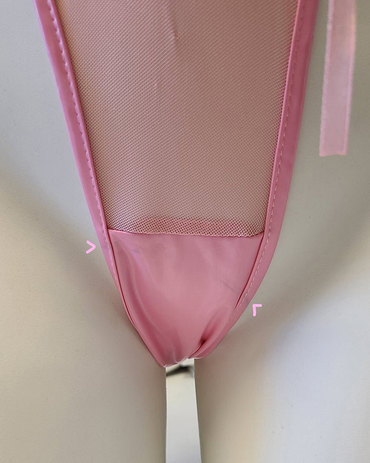 MARKED/DEFECTIVE Pink Sheer Succubus Bodysuit - MOEFLAVOR - Waifu Inspired Fashion and Lingerie Store