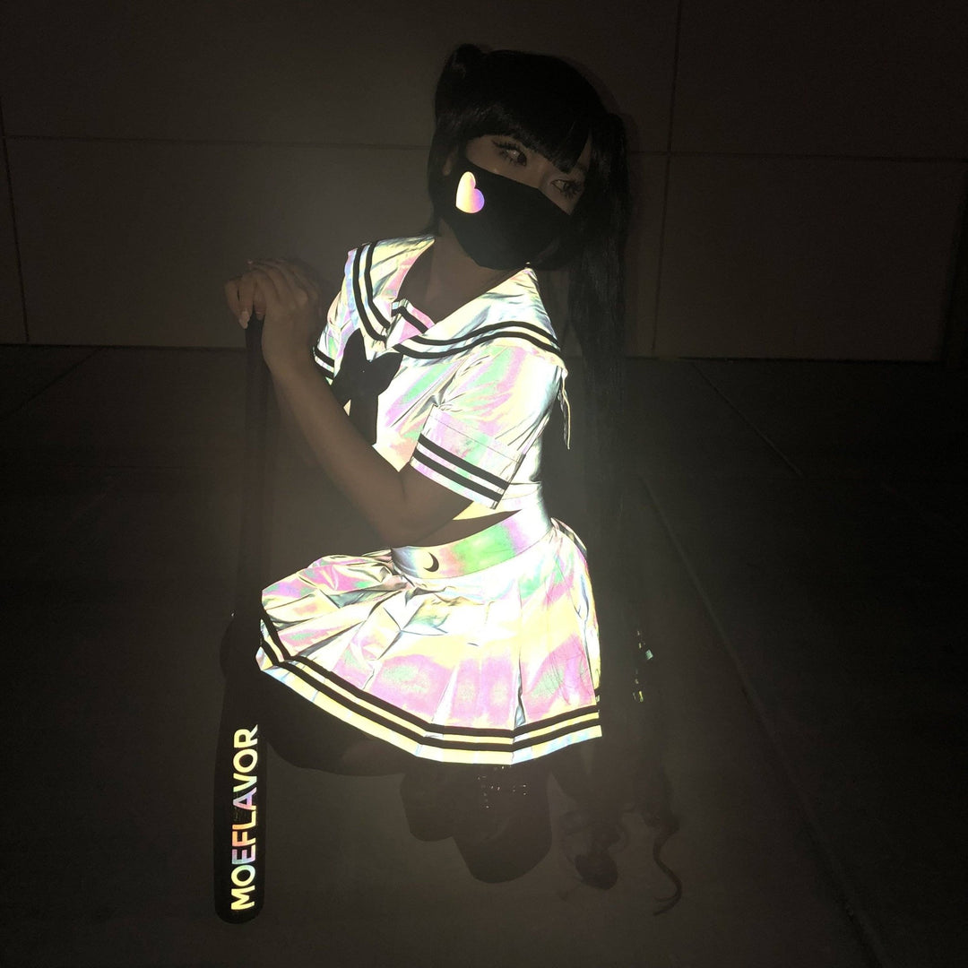 Reflective Moon Japanese Sailor Uniform - MOEFLAVOR - Waifu Inspired Fashion and Lingerie Store