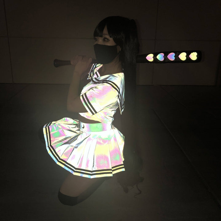 Reflective Moon Japanese Sailor Uniform - MOEFLAVOR - Waifu Inspired Fashion and Lingerie Store