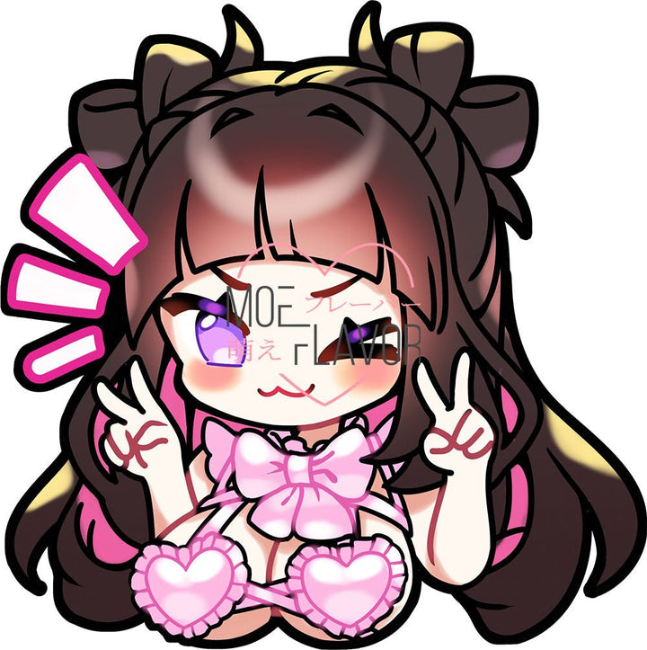 Chibi Heart Lingerie Sticker - MOEFLAVOR - Waifu Inspired Fashion and Lingerie Store